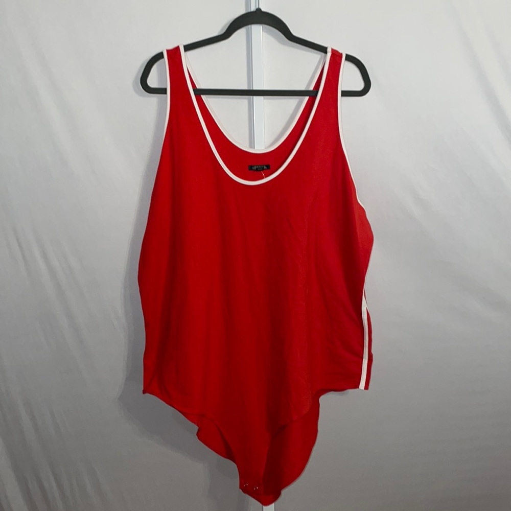 Wild Fable Red Sleeveless Bodysuit 4X NWT